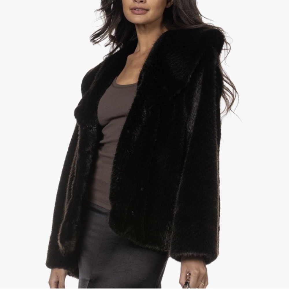 Anine Bing Hilary Faux Fur jacket